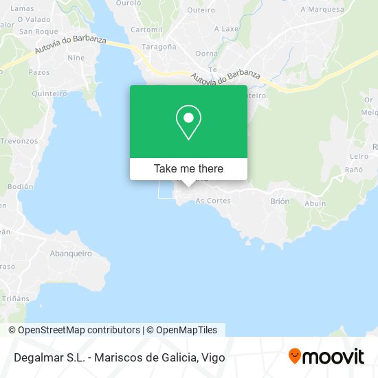Degalmar S.L. - Mariscos de Galicia map
