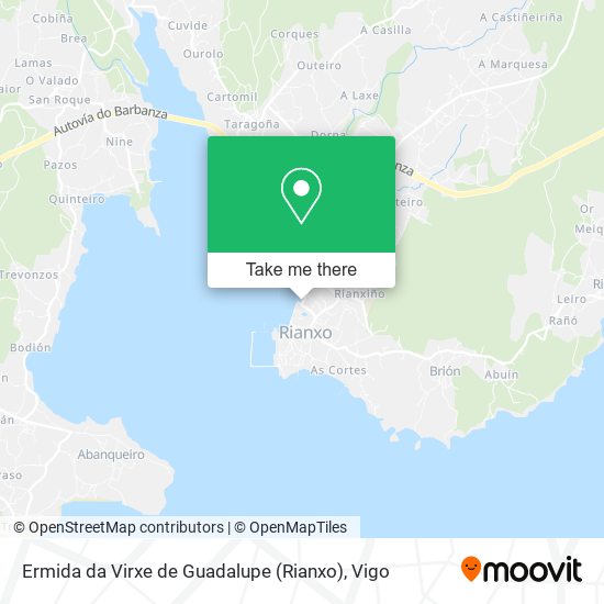 mapa Ermida da Virxe de Guadalupe (Rianxo)