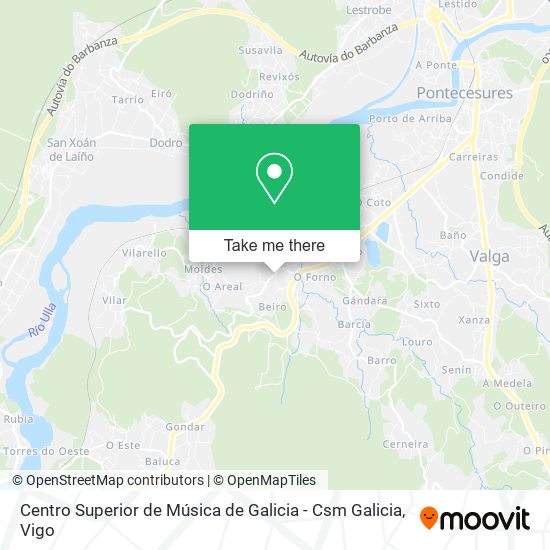 mapa Centro Superior de Música de Galicia - Csm Galicia