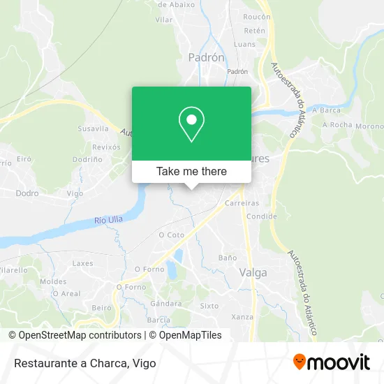 Restaurante a Charca map