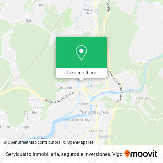 Servicuatro Inmobiliaria, seguros e Inversiones map