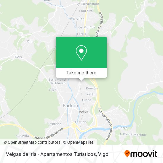 Veigas de Iria - Apartamentos Turísticos map