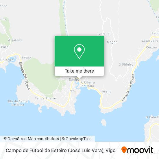 Campo de Fútbol de Esteiro (José Luis Vara) map