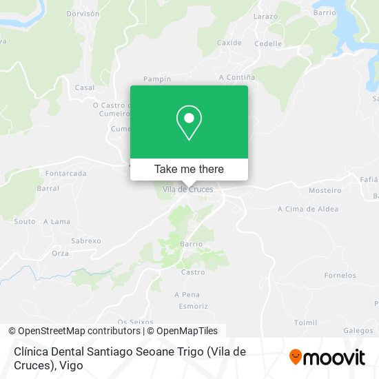 mapa Clínica Dental Santiago Seoane Trigo (Vila de Cruces)