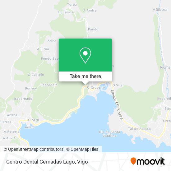 Centro Dental Cernadas Lago map