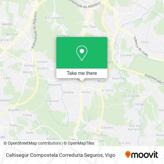 Celtisegur Compostela Correduría Seguros map