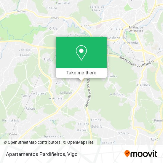 Apartamentos Pardiñeiros map