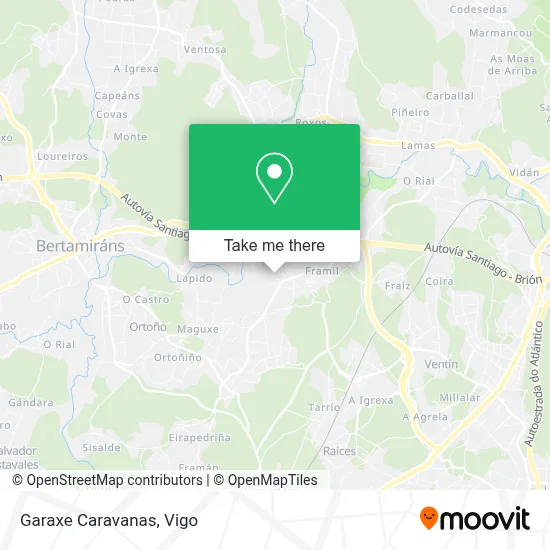 Garaxe Caravanas map