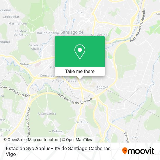 Estación Syc Applus+ Itv de Santiago Cacheiras map