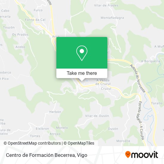 Centro de Formación Becerrea map