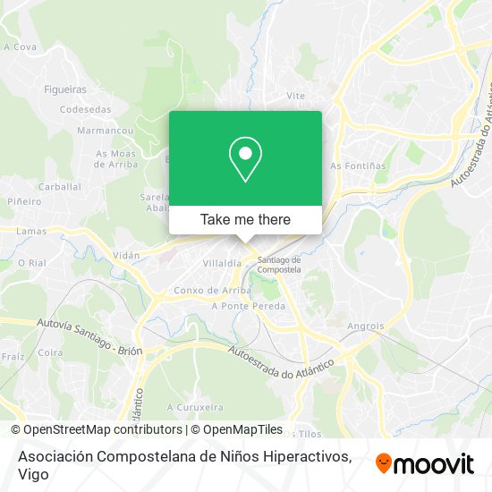 Asociación Compostelana de Niños Hiperactivos map