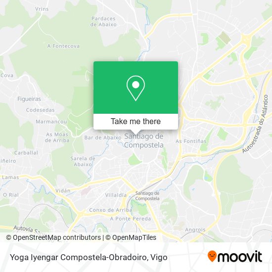 mapa Yoga Iyengar Compostela-Obradoiro