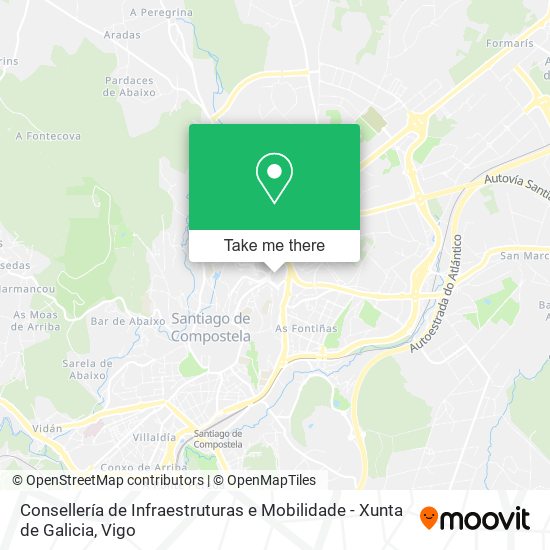 Consellería de Infraestruturas e Mobilidade - Xunta de Galicia map