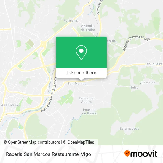 Raxeria San Marcos Restaurante map