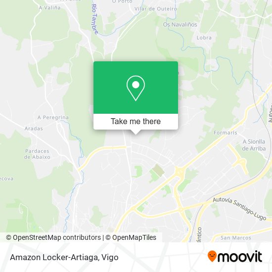 Amazon Locker-Artiaga map