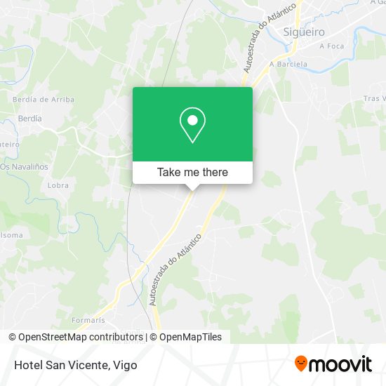 Hotel San Vicente map