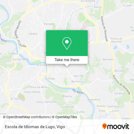 Escola de Idiomas de Lugo map