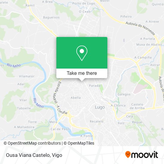 Ousa Viana Castelo map