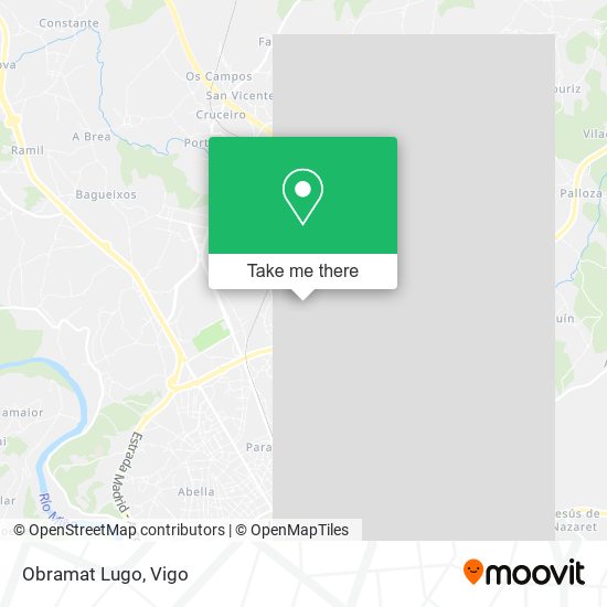 Obramat Lugo map