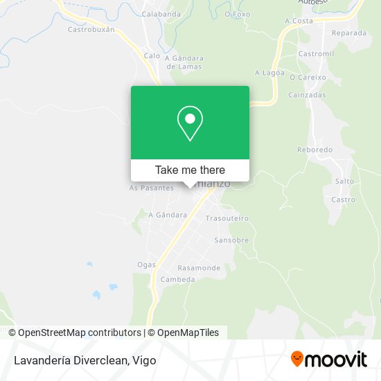 Lavandería Diverclean map