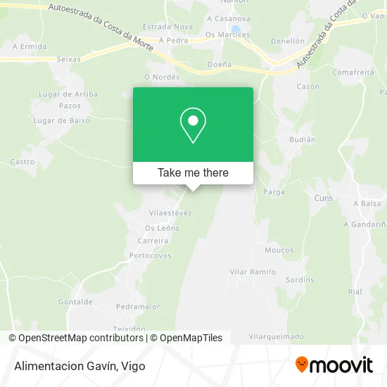 Alimentacion Gavín map