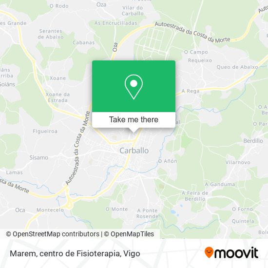 mapa Marem, centro de Fisioterapia