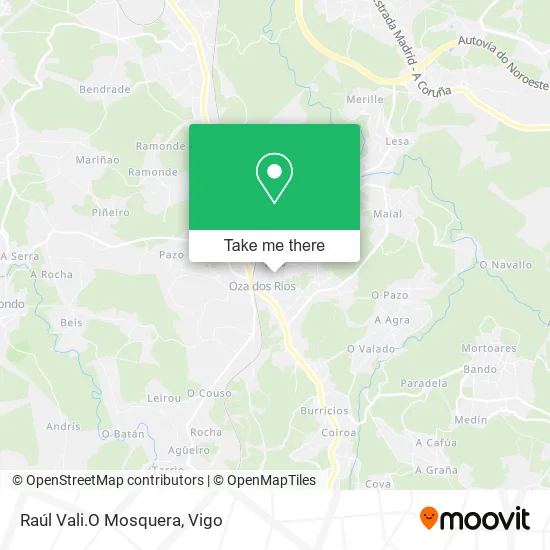 Raúl Vali.O Mosquera map