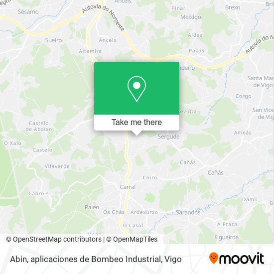 Abin, aplicaciones de Bombeo Industrial map