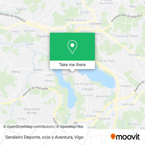 Sendeiro Deporte, ocio y Aventura map