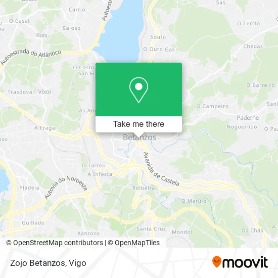 Zojo Betanzos map