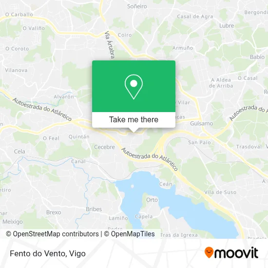 Fento do Vento map