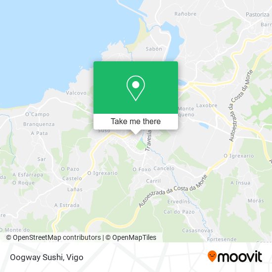 Oogway Sushi map
