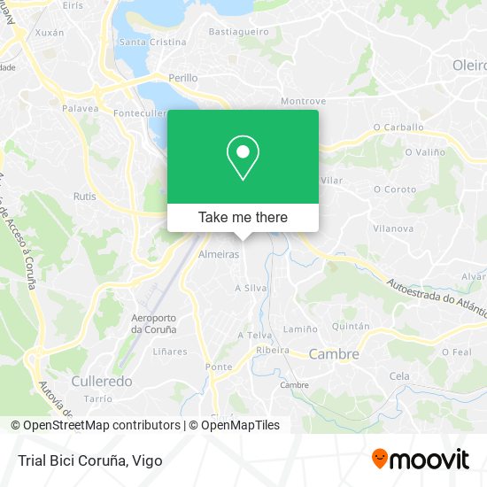 mapa Trial Bici Coruña