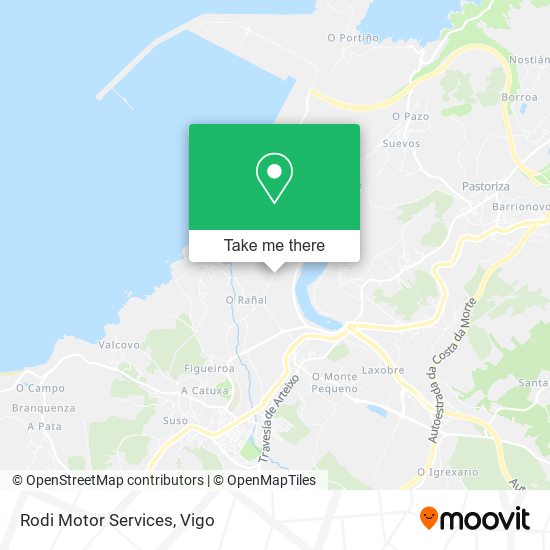 mapa Rodi Motor Services