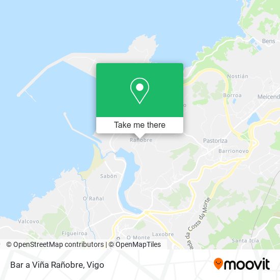 Bar a Viña Rañobre map