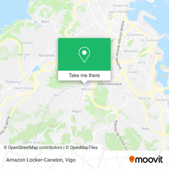 Amazon Locker-Canelon map