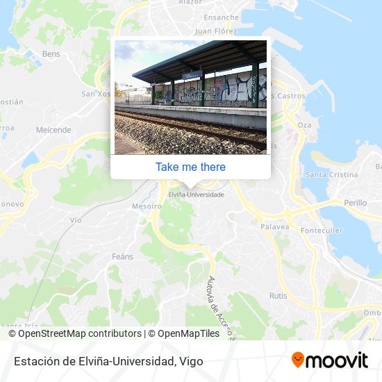 Estación de Elviña-Universidad map