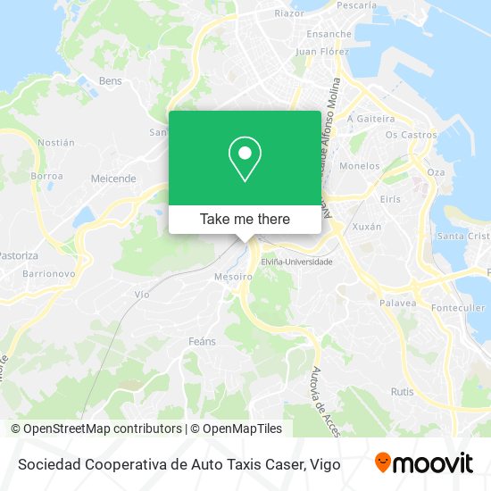 Sociedad Cooperativa de Auto Taxis Caser map