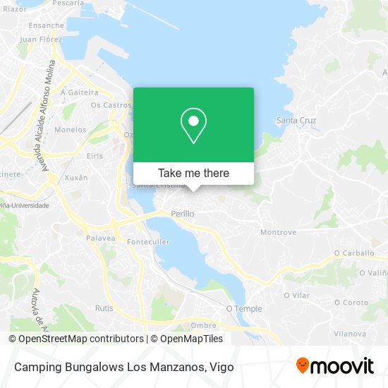Camping Bungalows Los Manzanos map