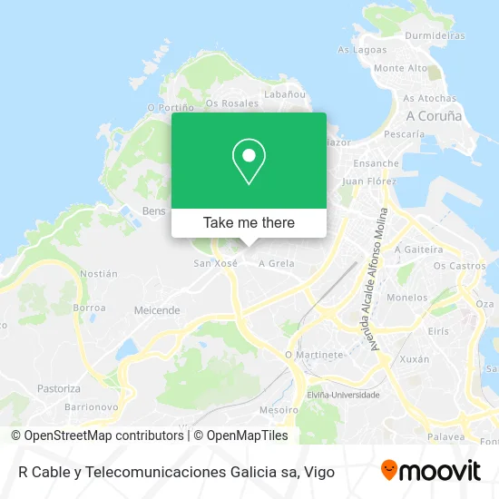 R Cable y Telecomunicaciones Galicia sa map