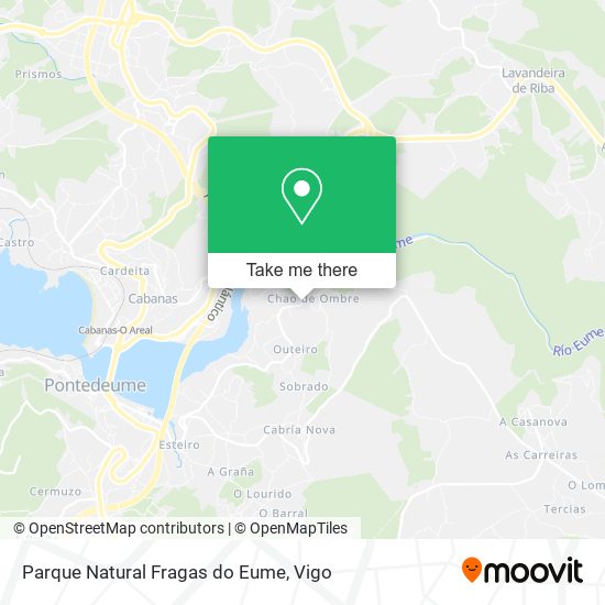 Parque Natural Fragas do Eume map