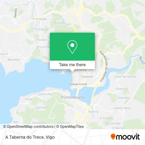 A Taberna do Trece map