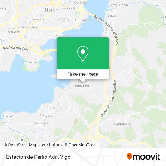 Estacíon de Perlio Adif map