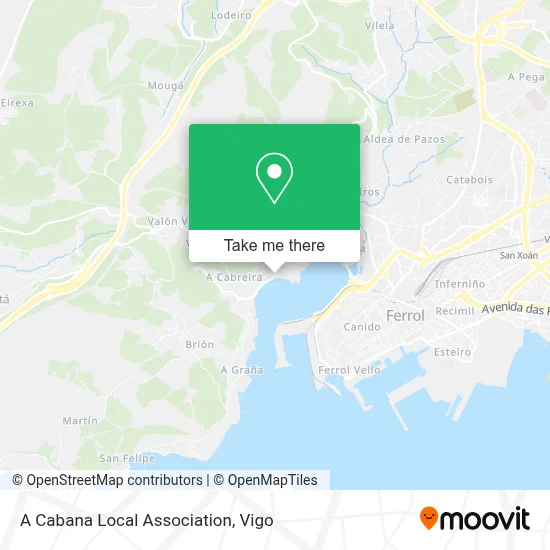 A Cabana Local Association map