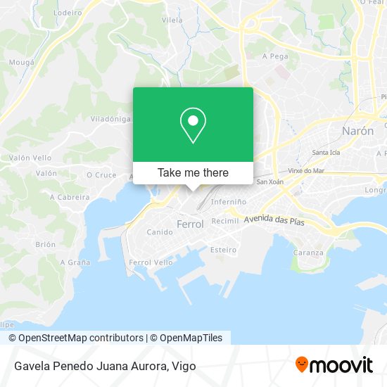 Gavela Penedo Juana Aurora map