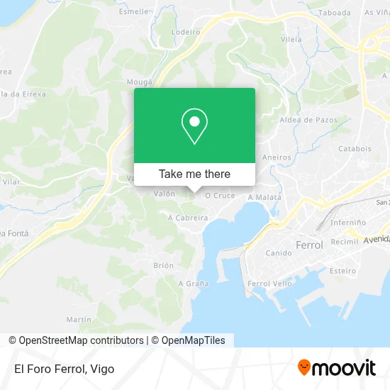 El Foro Ferrol map