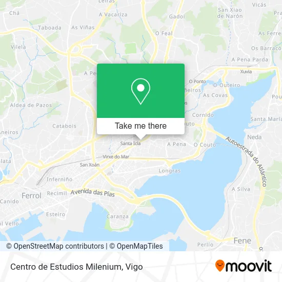 Centro de Estudios Milenium map