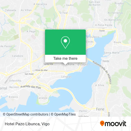 Hotel Pazo Libunca map