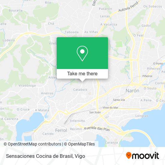 Sensaciones Cocina de Brasil map