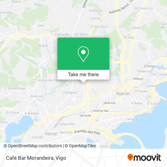 mapa Café Bar Morandeira